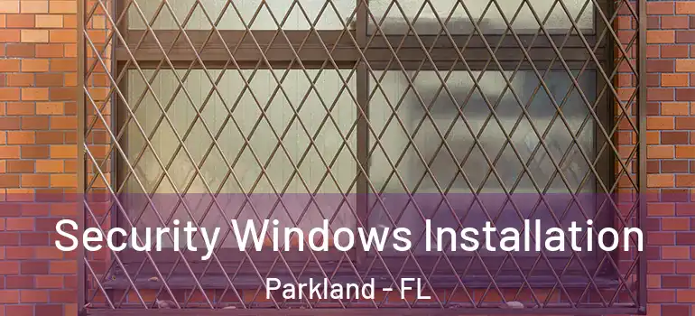  Security Windows Installation Parkland - FL